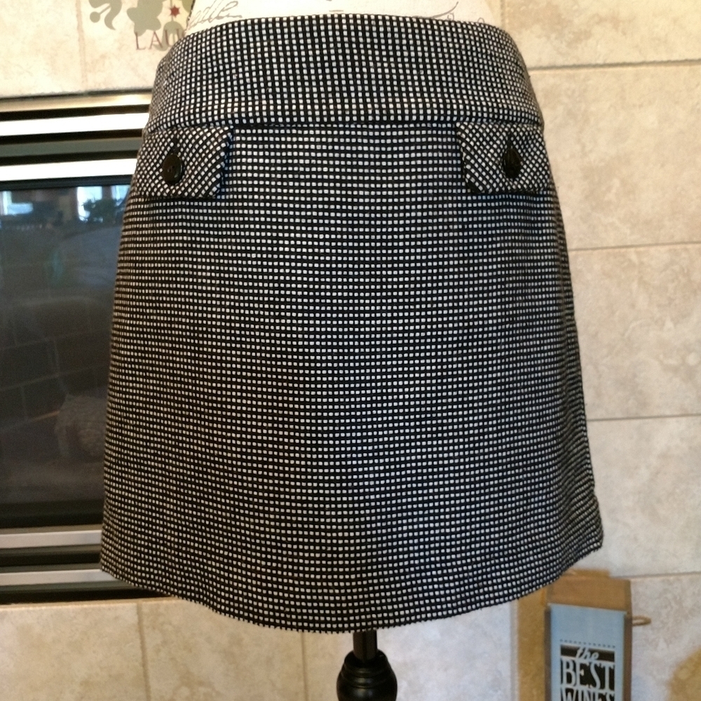 Gap Size 6 Checkered Lined Skirt!